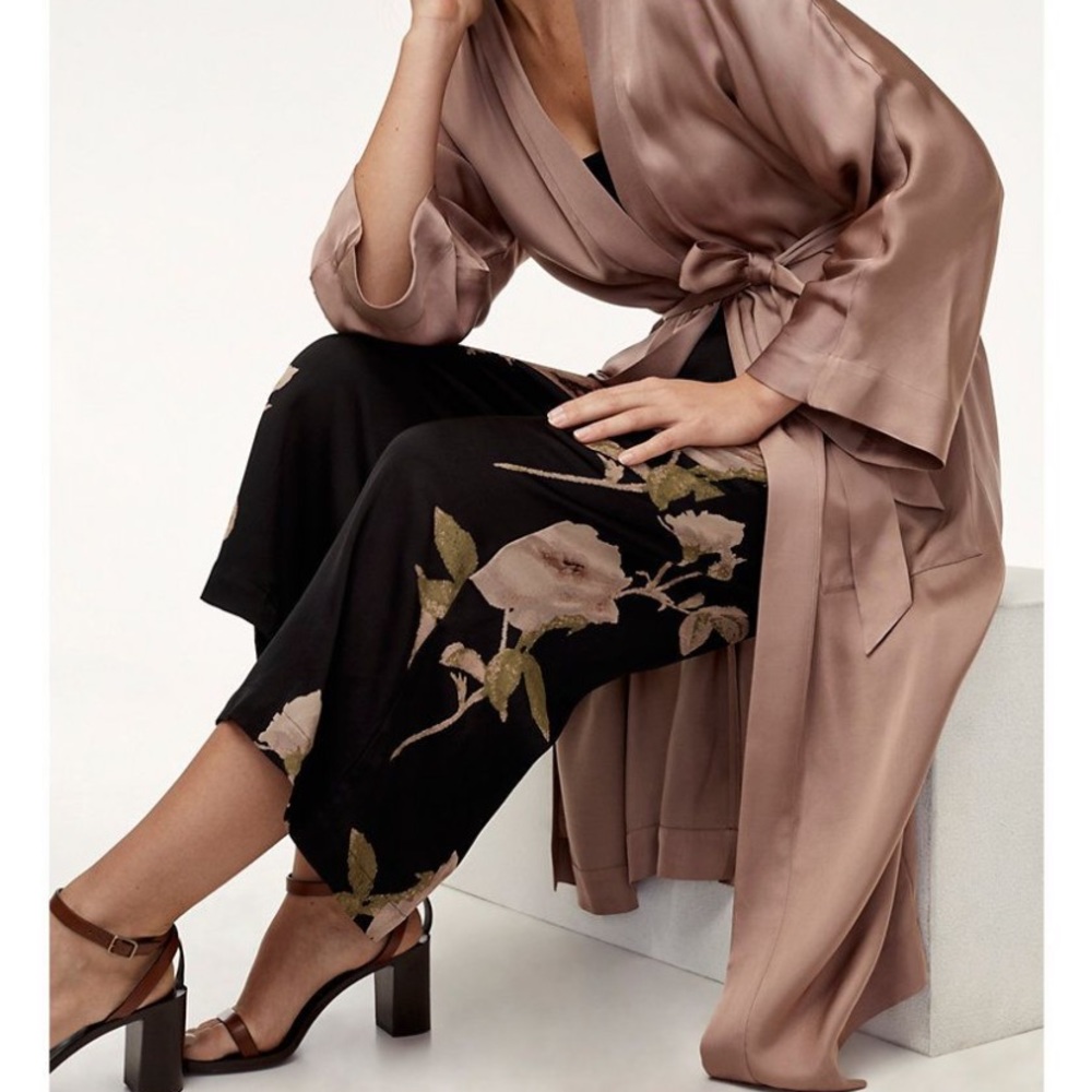 Wilfred “Durante” Satin Robe / Duster Jacket - Picture 3 of 6